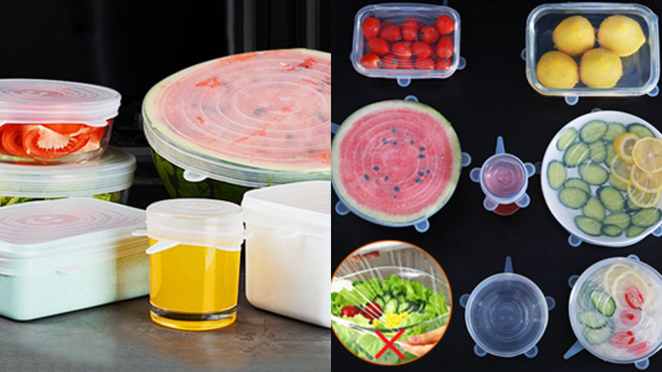 These stretch lids can seal everything airtight.