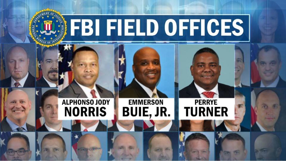 Of the agents running the FBI's 56 field offices across the country, only three are Black. / Credit: CBS News