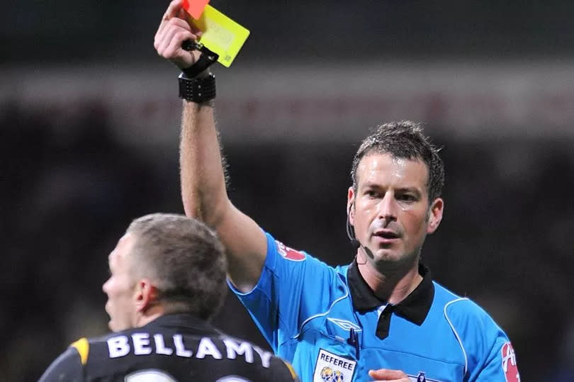 Clattenburg wrongly sent off the player for diving against Bolton