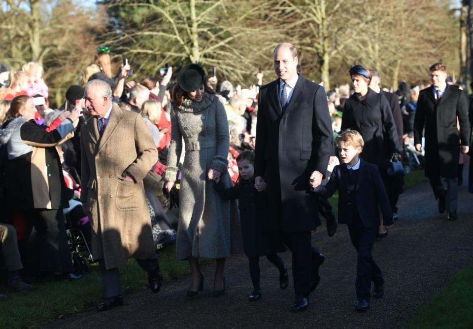 Prince George and Princess Charlotte Make Their Royal Christmas Walk Debut