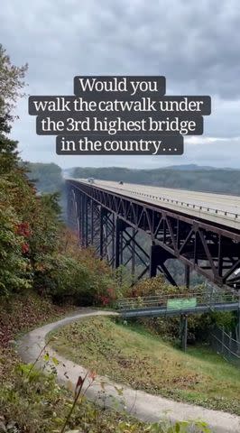 <p>Matt and Karen Smith</p> The New River Gorge bridge