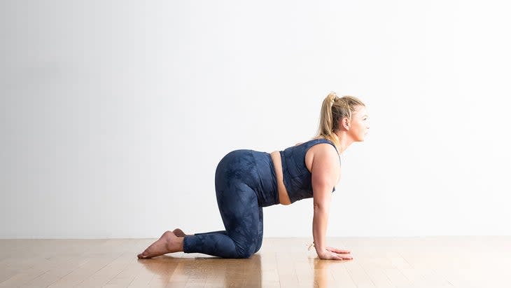 Woman in Cow Pose