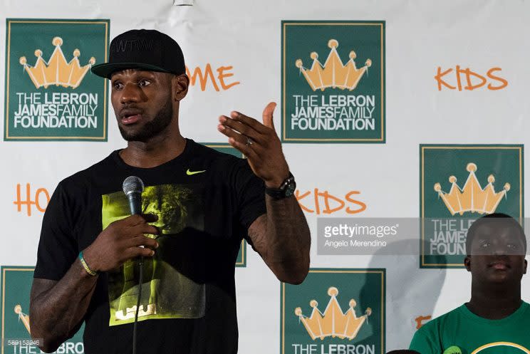 LeBron James extended resources for kids supported by his foundation through college. (Getty Images)