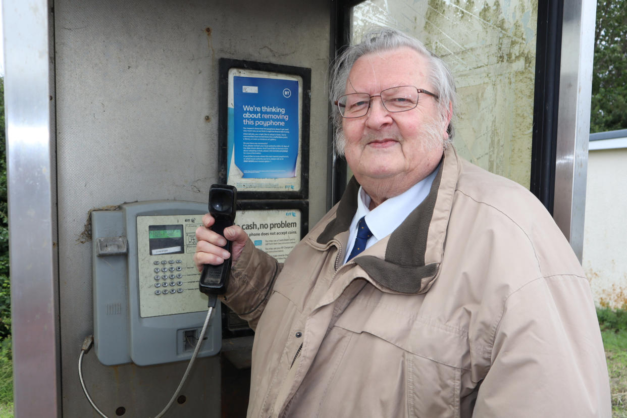 Ken Ingleton, chairman of Minster parish council, wants the phone box near the White House restaurant in Minster to be retained.