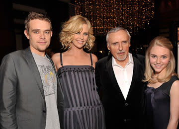 Nick Stahl , Charlize Theron , Dennis Hopper and AnnaSophia Robb at the Los Angeles premiere of Overture Films' Sleepwalking