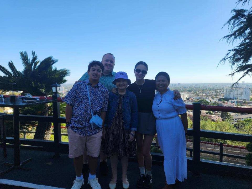 Greenland fifth-grade Lavender Nichols, who died Oct. 16, 2023, of brain cancer, met pop star Olivia Rodrigo in California, along with her mother, Elisa, father Steve, and brother, Stevie, over the summer. Her father died unexpectedly shortly after they returned home.