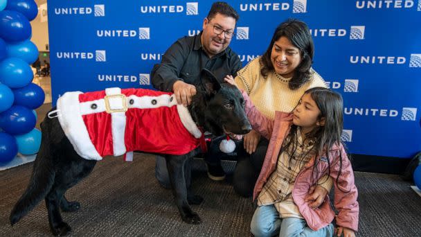 PHOTO: United Airlines Captain William Dale has adopted a dog named Polaris who had been abandoned at San Francisco International Airport. (Courtesy of United Airlines)