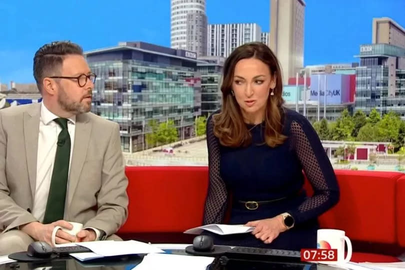 BBC Breakfast's Sally Nugent rushes to apologise as guest swears