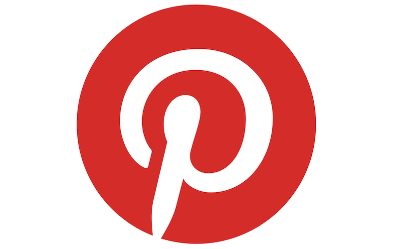 The red Pinterest logo.