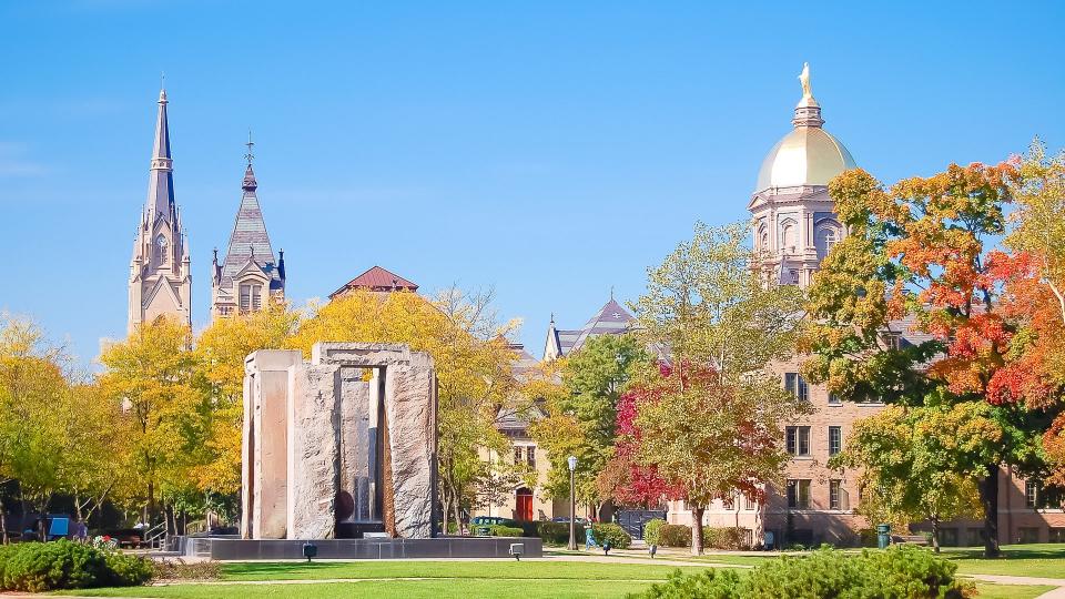 University of Notre Dame in Indiana