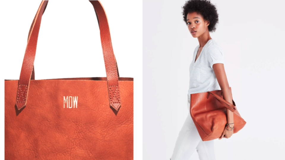 Best personalized Valentine's Day gifts: Madewell Transport Tote.