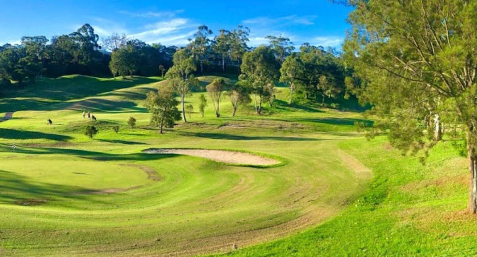 Golf course at Bardwell Valley Golf Club. 