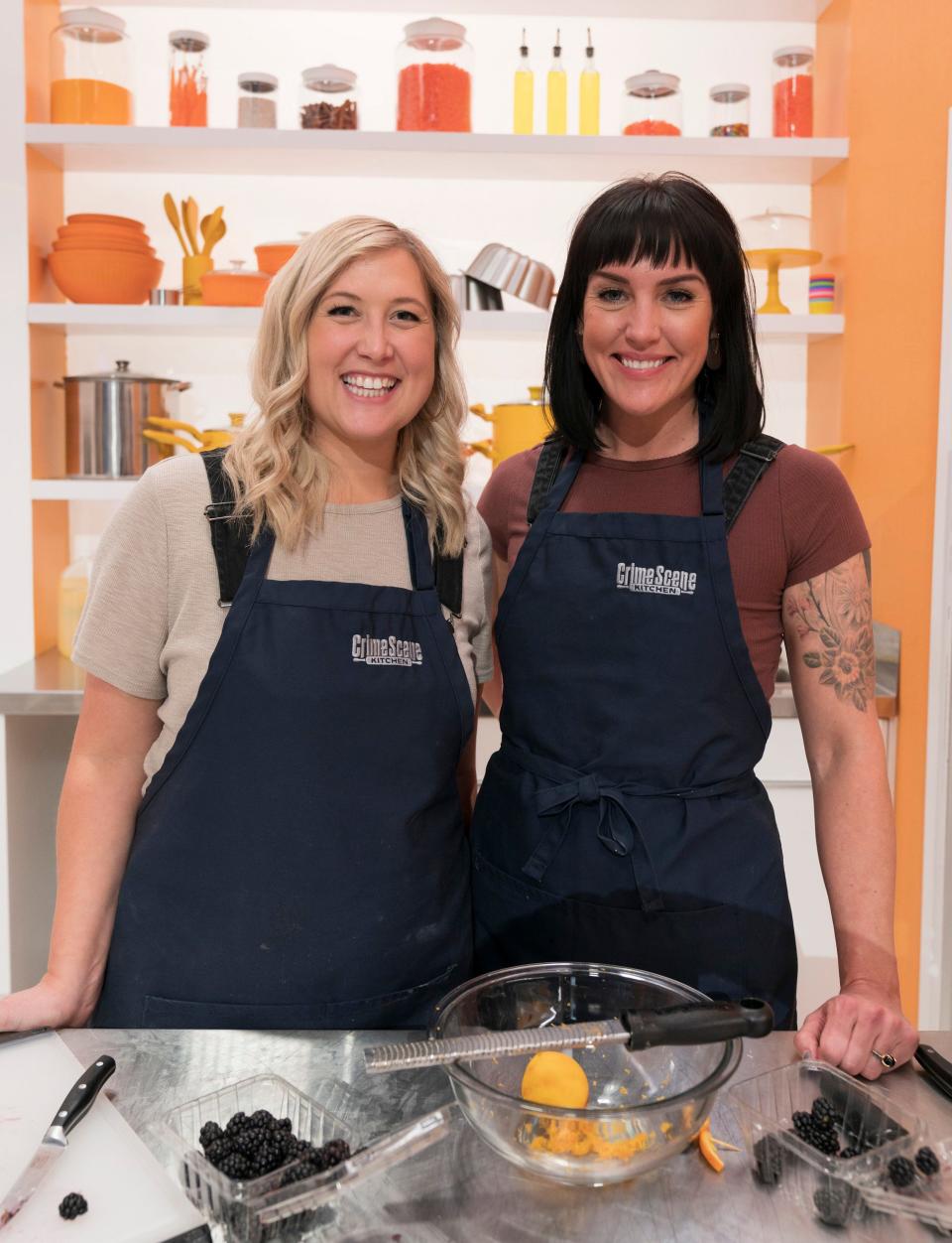 Contestants Kathleen Regelman, left, and Hannah Reyes will appear on the second season of the Fox reality cooking competition "Crime Scene Kitchen," which premieres at 8 p.m. June 5. Regelman and Reyes are the owners of Cup & Cake and Kreger's Bakery in Wausau.