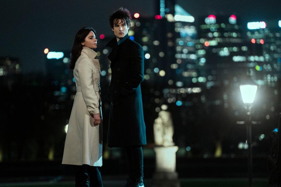 The Sandman. (L to R) Jenna Coleman as Johanna Constantine, Tom Sturridge as Dream in episode 103 of The Sandman.