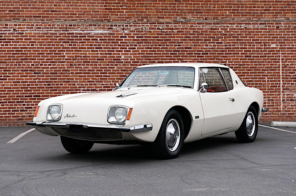 <p>The short-lived but fascinating Avanti was very fast for a car of the early 1960s, and extremely unusual for the time in having <strong>disc brakes</strong> at the front. Despite all that, it’s an icon more because of its futuristic <strong>fibreglass</strong> body, designed by <strong>Raymond Loewy</strong> (1893-1986) and looking absolutely nothing like that of the <strong>Studebaker Lark</strong>, which shared the same chassis.</p><p>The Avanti was the car which should have saved the by then deeply troubled brand, but Studebaker was already too far gone, and <strong>collapsed</strong> a few years later.</p>