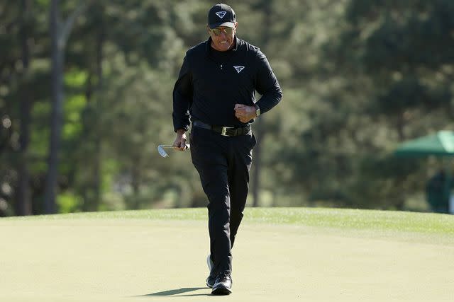Patrick Smith/Getty Phil Mickelson at the 2023 Masters Tournament