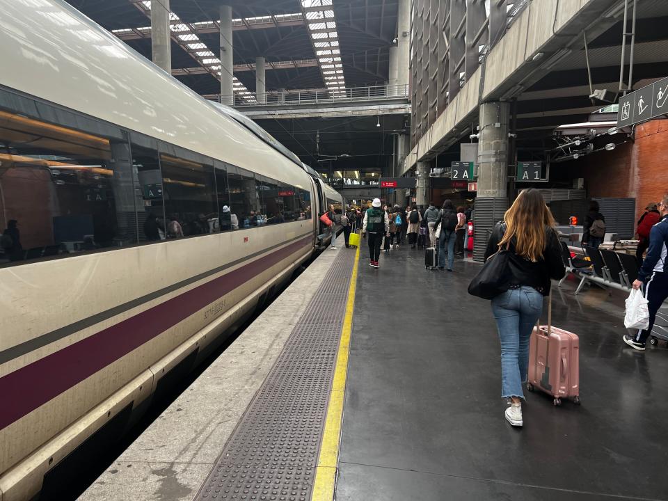Train in Madrid.