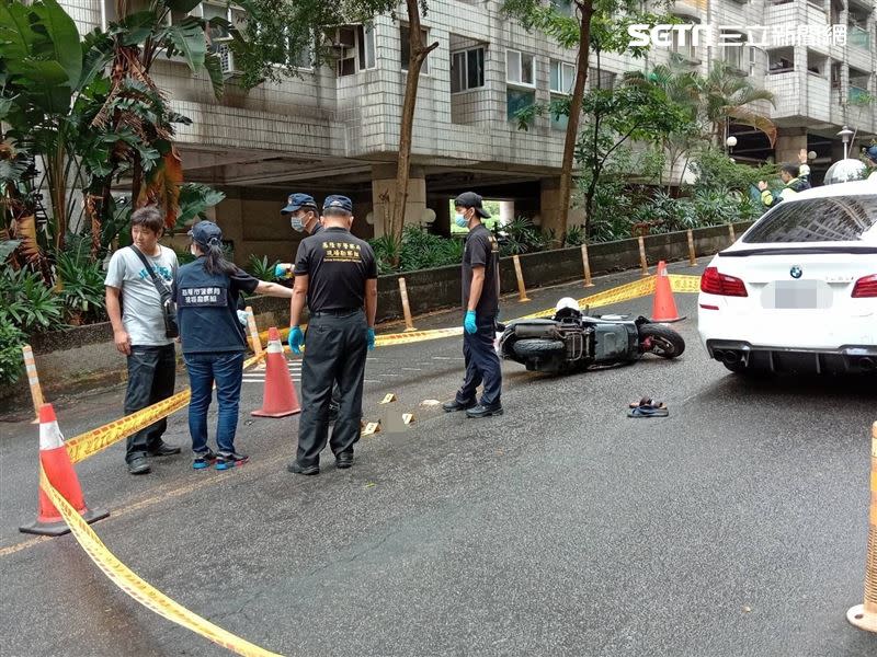 基隆山海觀發生行車糾紛，警方到場處理。（圖／翻攝畫面）