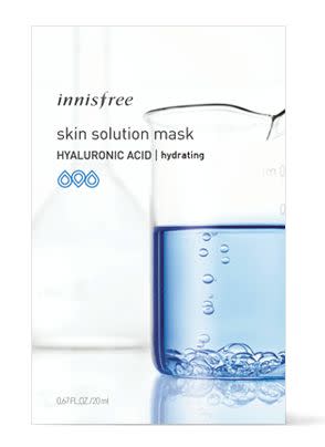 Innisfree's Skin Solution mask is made with hyaluronic acid, which is basically <a href="https://www.huffingtonpost.com/entry/what-is-hyaluronic-acid_us_569f9978e4b0fca5ba7607f4" target="_blank">a savior for dry skin</a>. You'll be left with soft, moisturized skin -- especially great for the dry, cold winter months.<br /><br /><strong><a href="http://us.innisfree.com/page-url/10001.html?cgid=sc-masks#start=3" target="_blank">Get the Innisfree Skin Solution Mask for $2.80</a></strong>