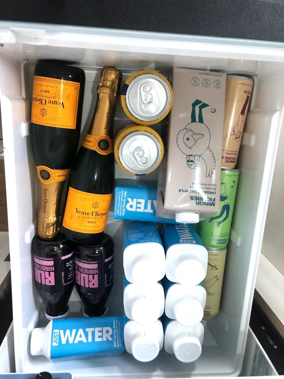 Drinks drawer in the Camp Hox van