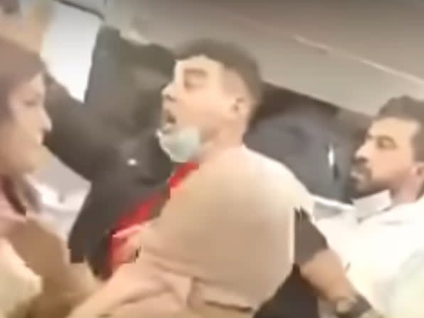 Fight breaks out on Tunisair flight (YouTube/Business Nnews)