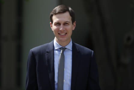 White House Senior Advisor Jared Kushner arrives for U.S. first lady Melania Trump's