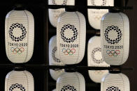 <p>Lanterns are displayed during the opening ceremony in the Olympic Stadium at the 2020 Summer Olympics, Friday, July 23, 2021, in Tokyo, Japan. (AP Photo/David J. Phillip)</p> 