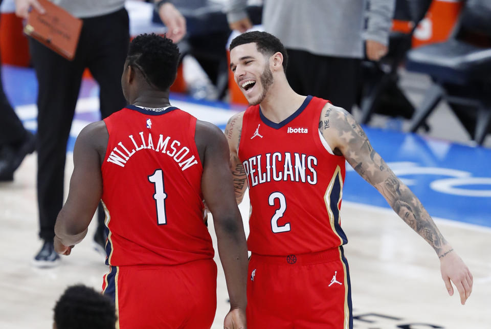 Zion Williamson and Lonzo Ball