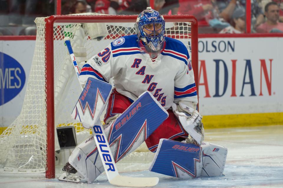 Henrik Lundqvist played 15 seasons in the NHL, all with the New York Rangers.