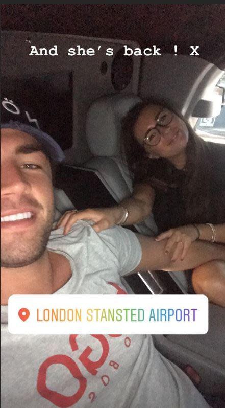 Throwback: Dyer returned to the island where she met her other half (Jack Fincham Instagram )