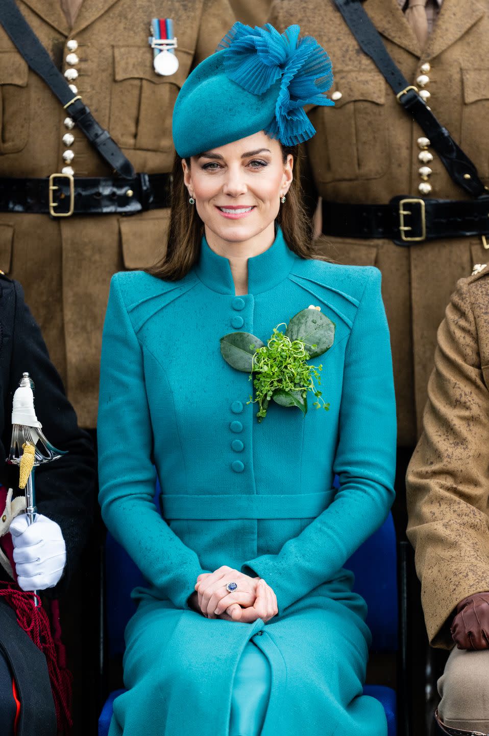 the prince and princess of wales attend the 2023 st patrick's day parade