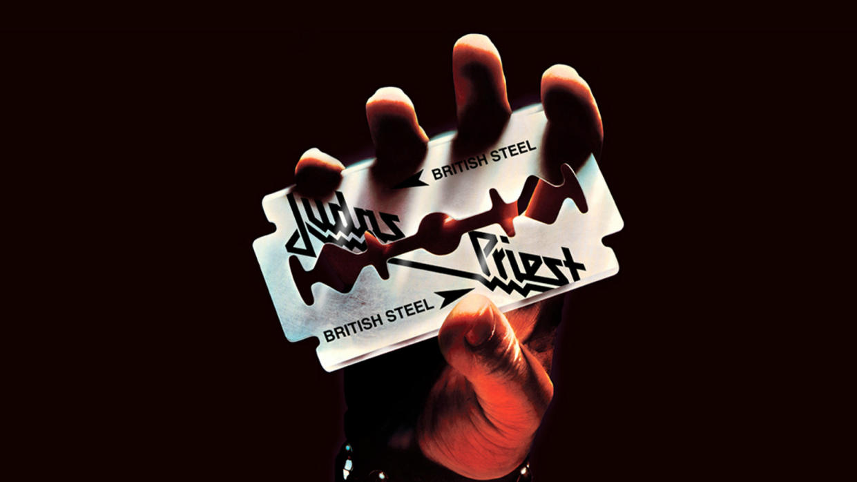  The cover art for Judas Priest's British Steel album 