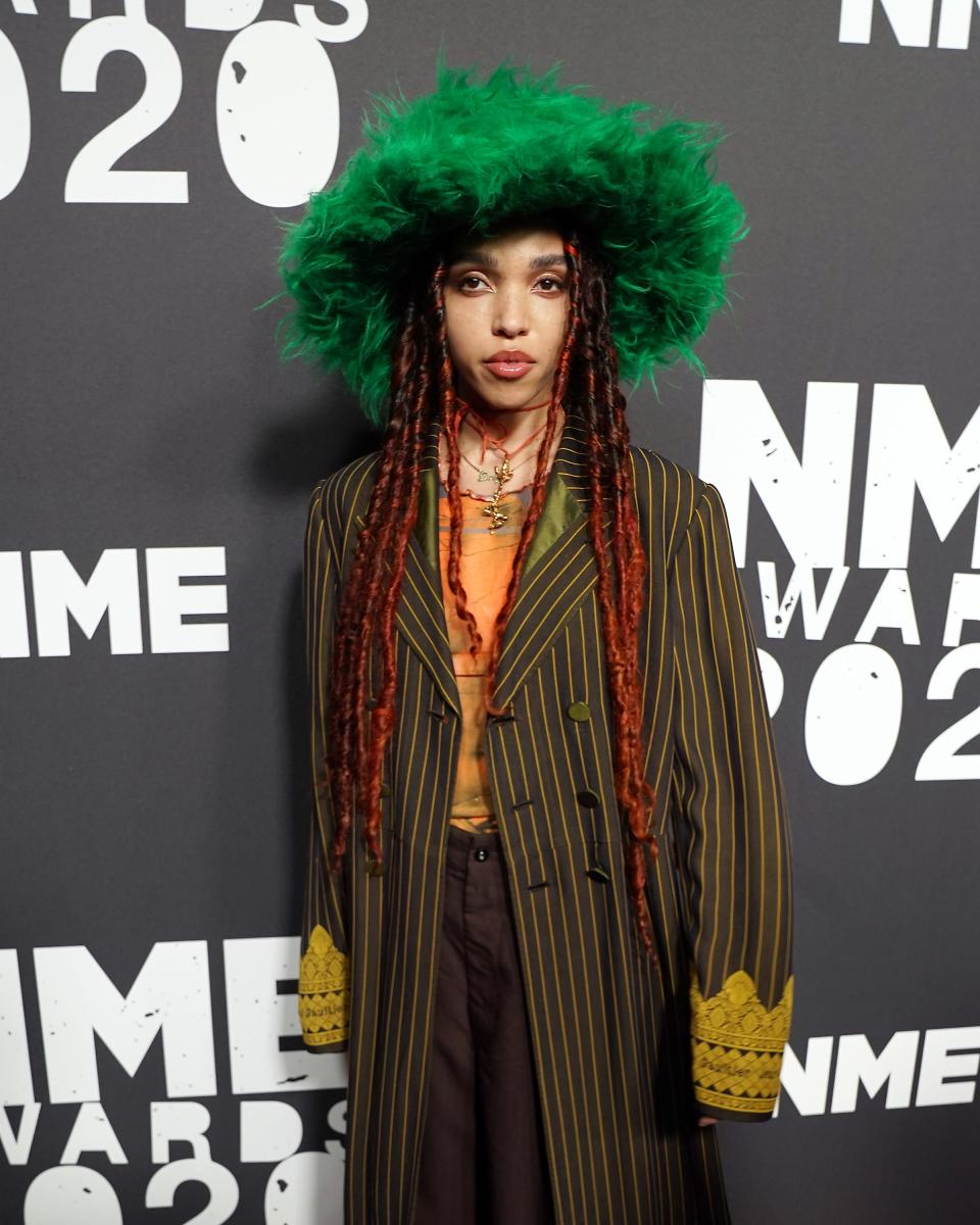 FKA Twigs attends the 2020 NME Awards at O2 Academy Brixton in London.