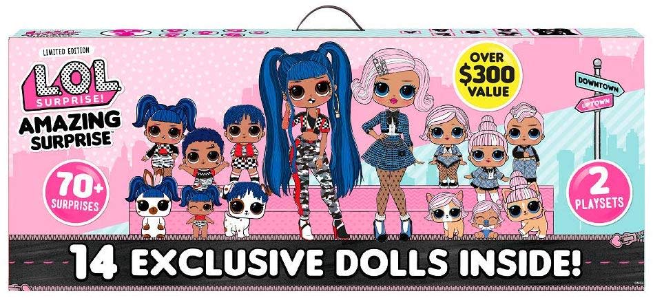 L.O.L. Surprise! Amazing Surprise with 14 Dolls, 70+ Surprises & 2 Playset