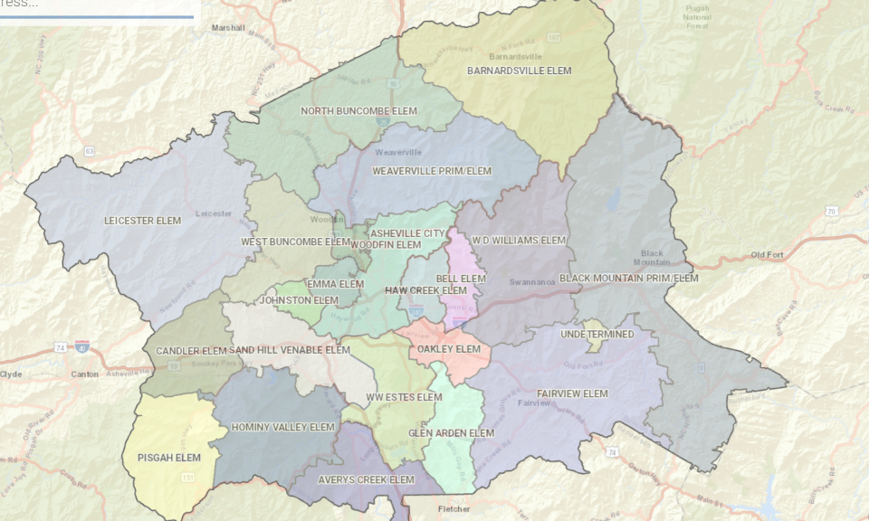 Buncombe County district map