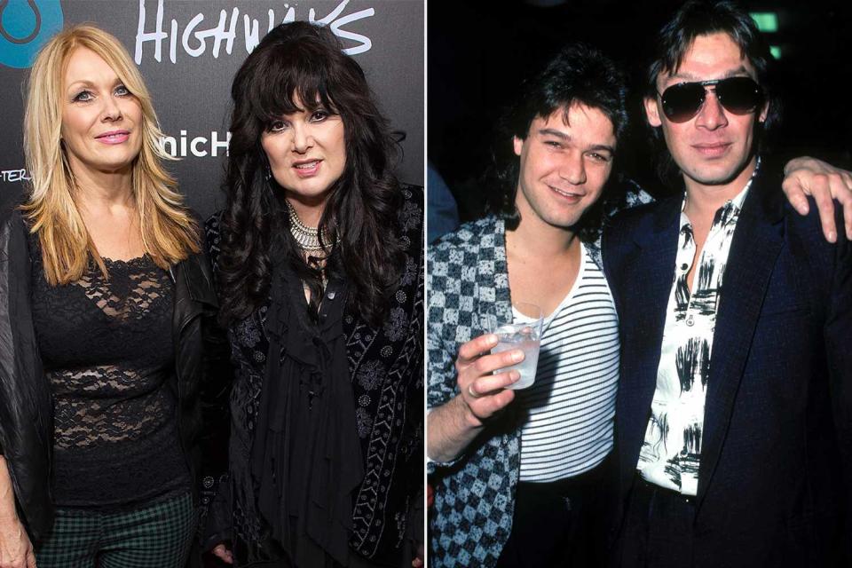 <p>Michael Stewart/WireImage, SGranitz/WireImage</p> Nancy Wilson, Ann Wilson of Heart; Eddie and Alex Van Halen