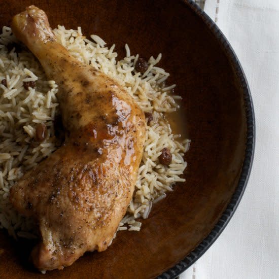 Cardamom Chicken with Rice Pilaf