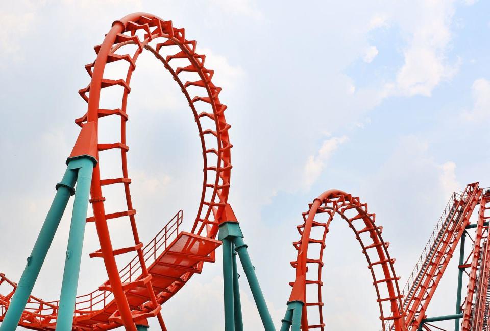 Flock Of Turkeys Test Ride New Good Gravy Coaster At Holiday World Theme Park