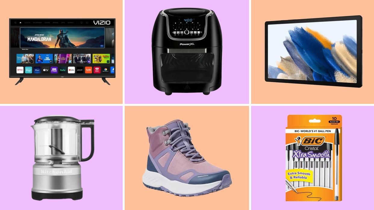 Shop for essentials at home and on-the-go with these Walmart deals on pens, boots, air fryers and TVs.