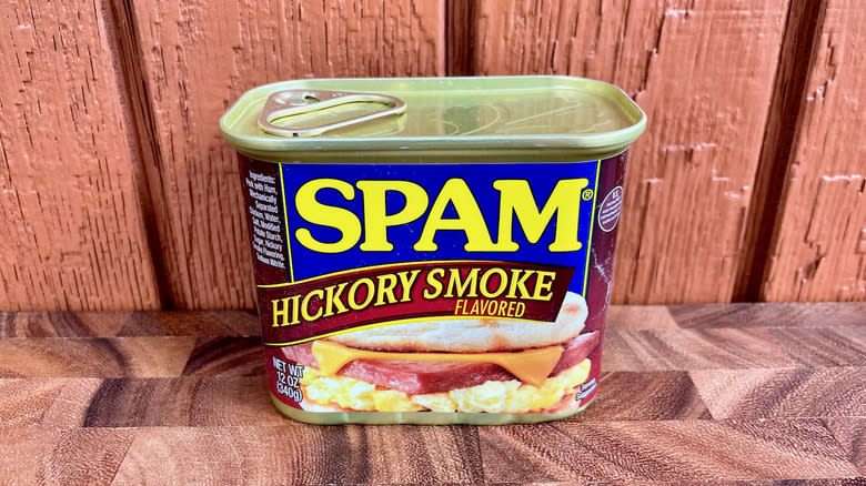 Hickory smoke Spam can