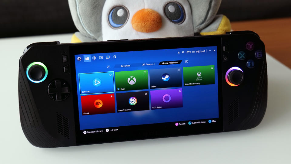 One of the great things about Windows-based handhelds like the ROG Ally X is that they play nice with all the different online game stores and launchers. 