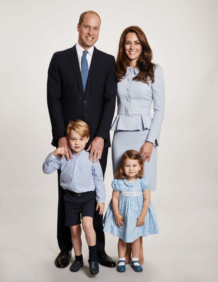 Duke and Duchess of Cambridge with Prince George and Princess Charlotte