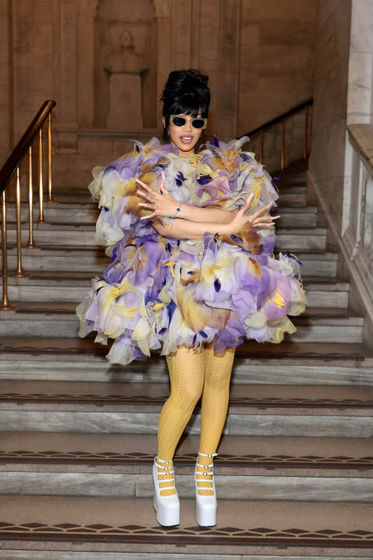 NEW YORK, NEW YORK - JULY 01: Cardi B attends the Marc Jacobs Fall 2024 Runway at New York Public Library on July 01, 2024 in New York City. (Photo by Dimitrios Kambouris/Getty Images for Marc Jacobs)<p>Dimitrios Kambouris/Getty Images</p>