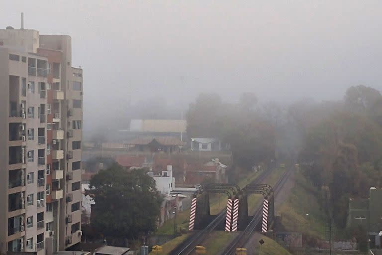 Niebla en la ciudad y el conurbano