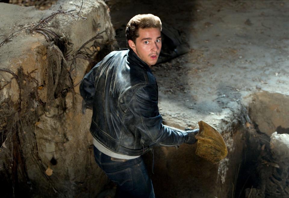 Shia LaBeouf as Mutt Williams in Indiana Jones and the Kingdom of the Crystal Skull. (Alamy)