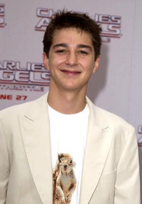 Shia LaBeouf at the LA premiere of Columbia's Charlie's Angels: Full Throttle
