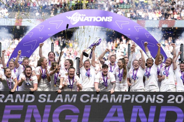 England were crowned Grand Slam champions at Twickenham
