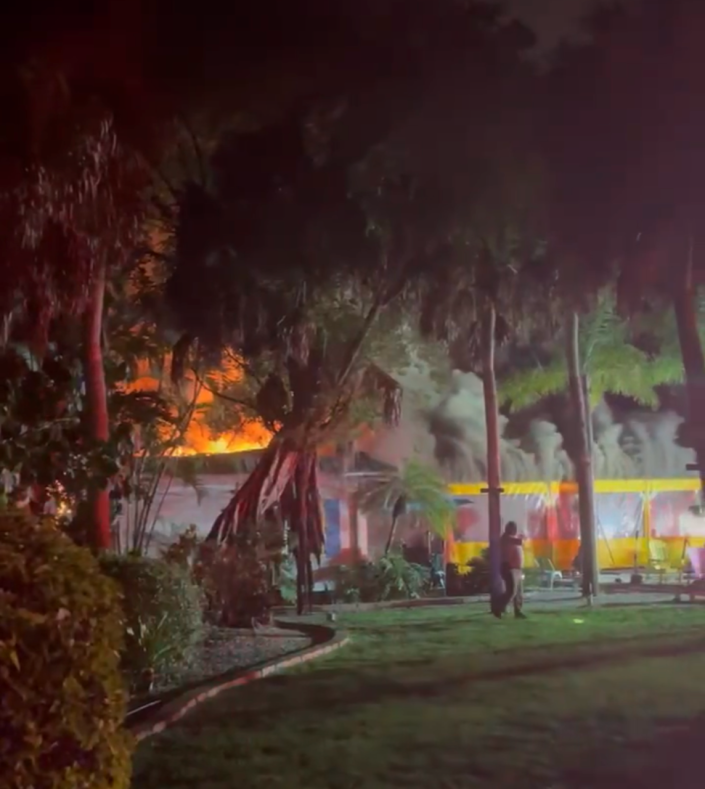 The Island Cow restaurant on Sanibel was damaged severely by fire Saturday night. The Sanibel Fire Department is investigating.