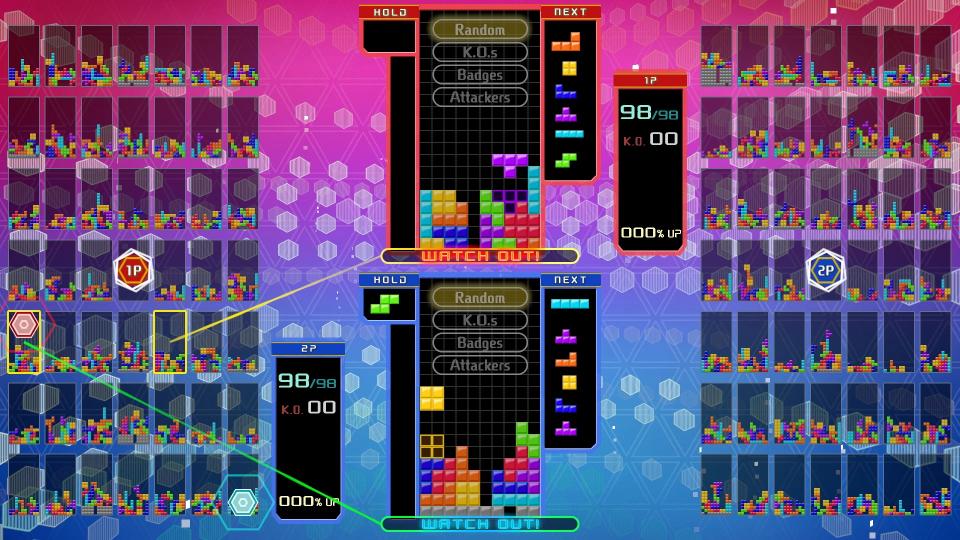 Tetris 99 on the Nintendo Switch