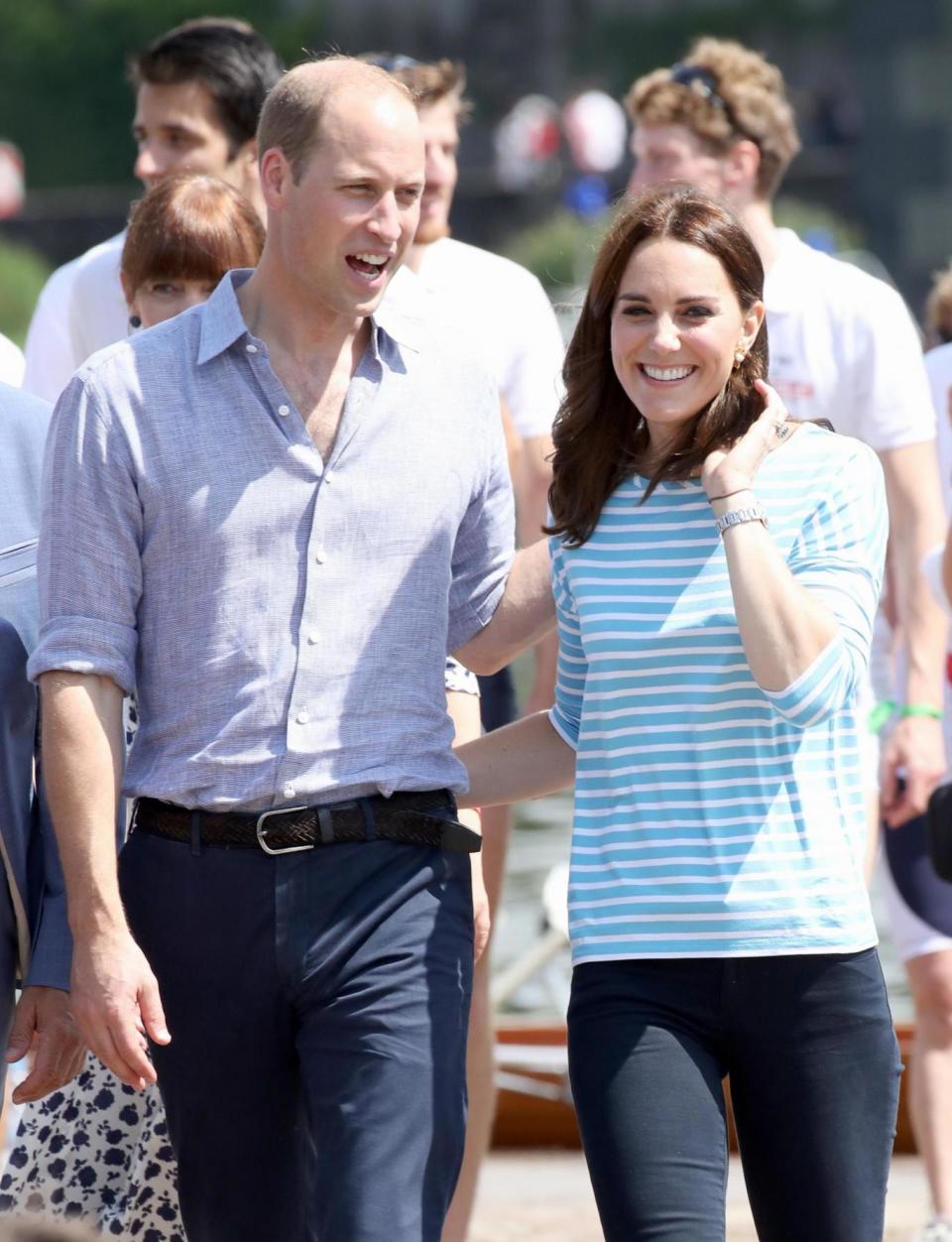 Kate and William share an embrace in Heidelberg (Getty Images)